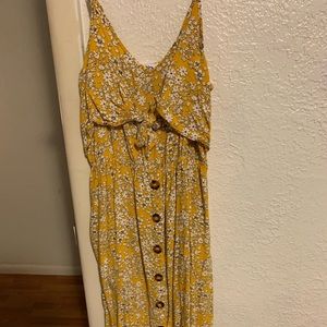 Yellow flower dress